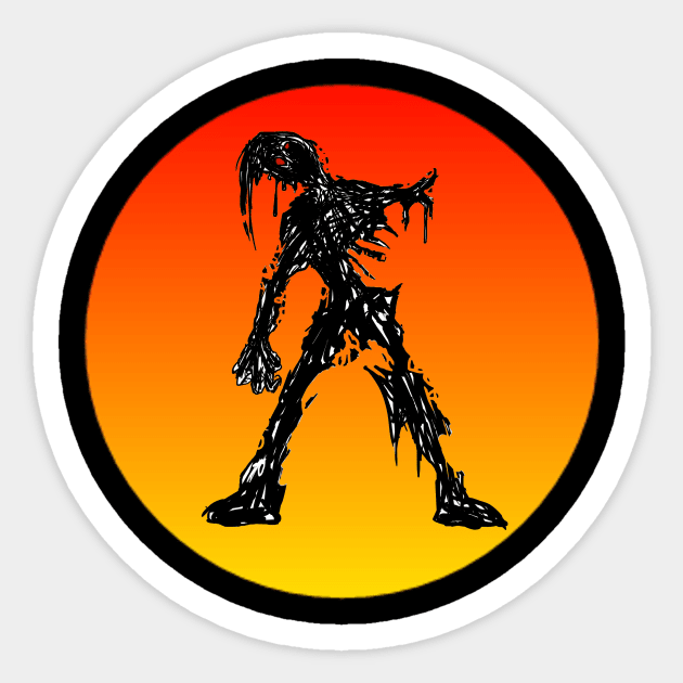 Undead Dude Sticker by Cosmic Terrors